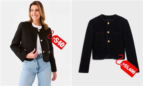 celine jacket dupe|Kmart Australia fans obsess over $40 dupe of $5600 Celine jacket.